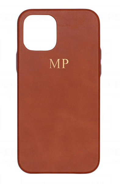 caramel leather phone case