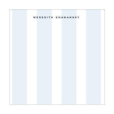 Blue Stripe 5.5" Square Notepad