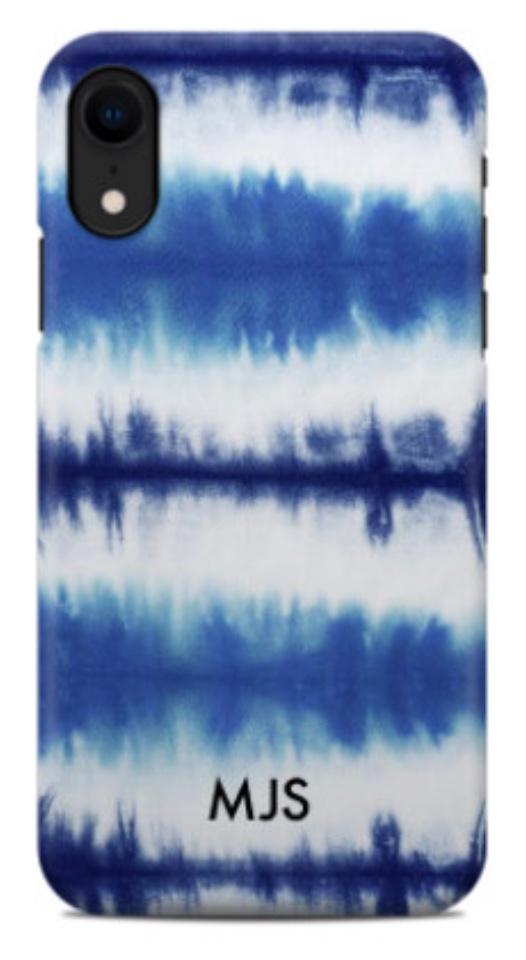 Blue Stripe Tie Dye Phone Case