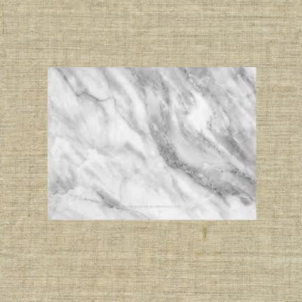 Grey Marble Deluxe Triple Thick Stationery