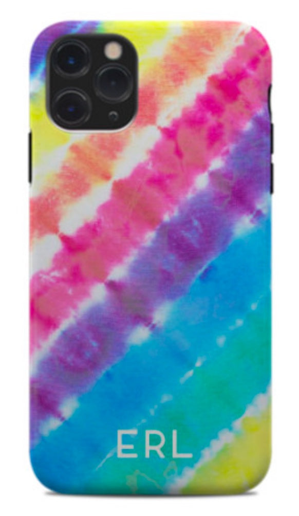 Rainbow Stripe Tie Dye Phone Case